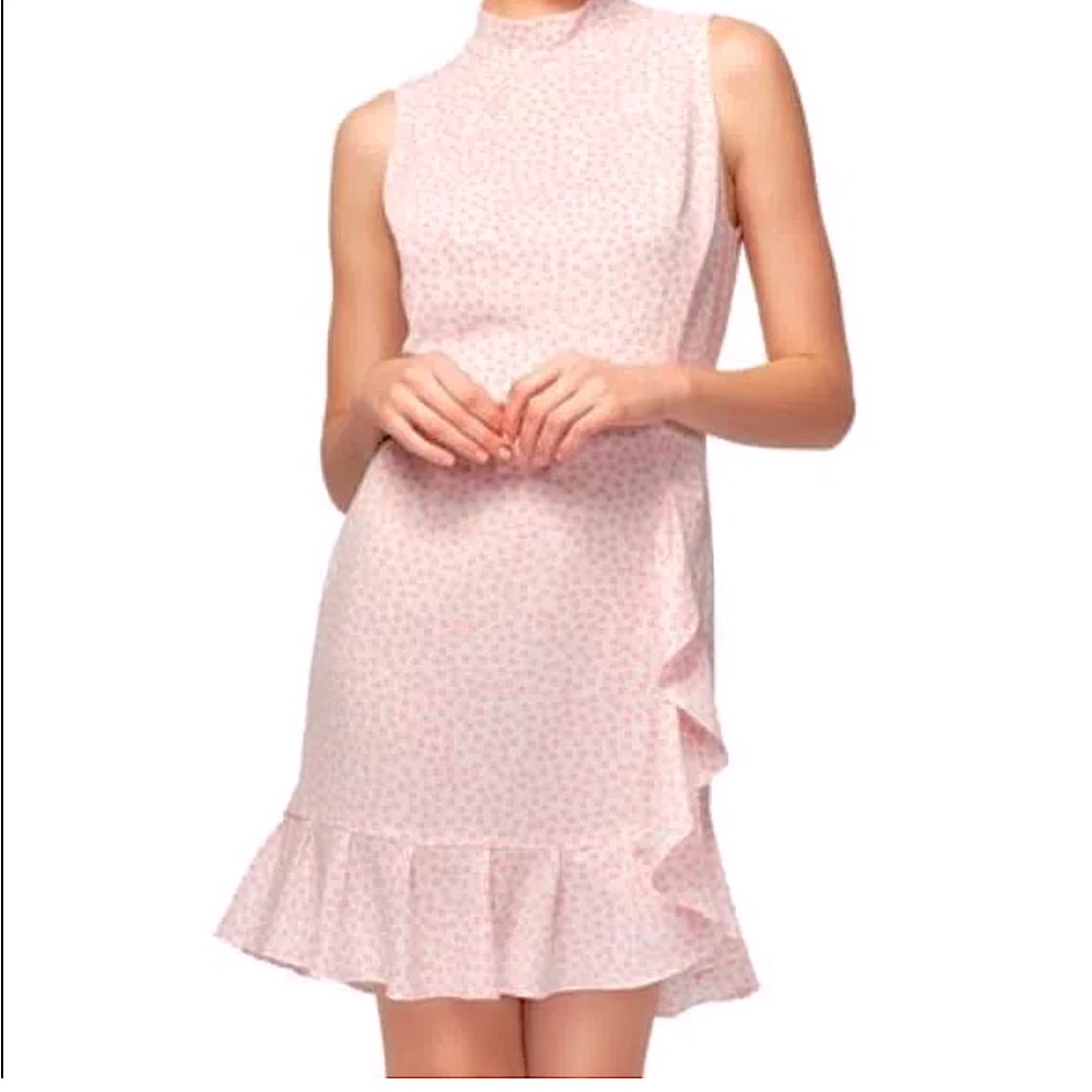 💗Betsey Johnson Polka Dot Ruffle Trim Dress